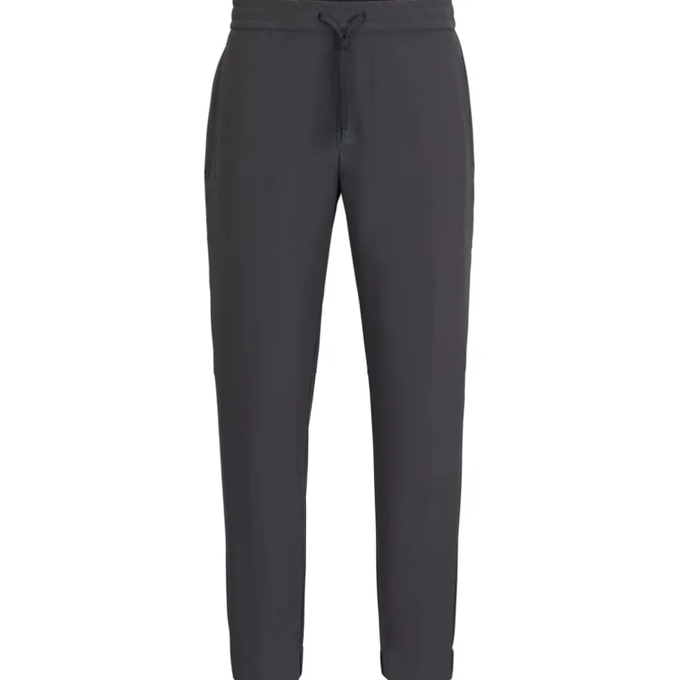 Boss T Flex Tapered-Fit Chinos in Grey