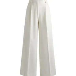 Boss Tacarana Pleat Front Trousers in White