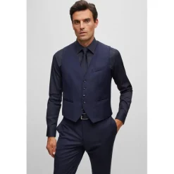 Boss T-Harvers Waistcoat in Navy
