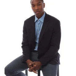 Boss T-Hesam2 Blazer Jacket in Dark Blue