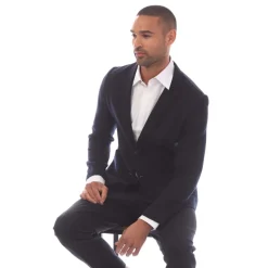 Boss T-Heston-DF Blazer Jacket in Dark Blue