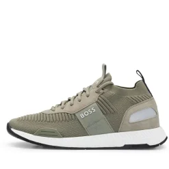 Boss Titanium Trainers in Green