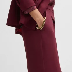 Boss Tozera Regular-Fit Trousers in Red