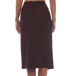 Boss Vepeplum Skirt in Red