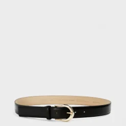 Boss Womens Carol St G Sz30 10199089 01 Leather Belt in Black