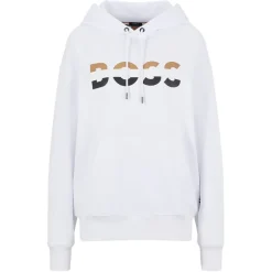 Boss Womens Iconic Hoodie in White