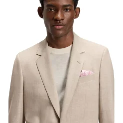 Boss X Beckham Printed Pocket Square in Pink