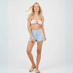 Brave Soul Bikini Top in Pink