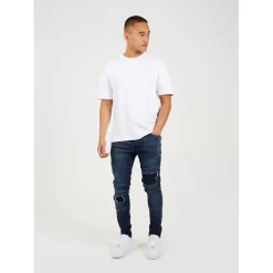 Brave Soul Blue Biker Jean in Blue