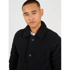 Brave Soul Borg Jacket in Black