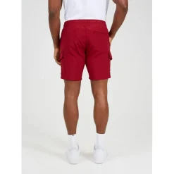 Brave Soul Cargo Shorts in Red