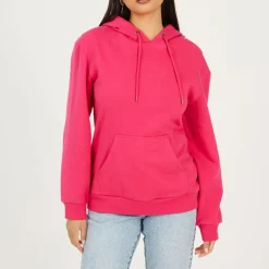 Brave Soul Classic Hoodie in Pink