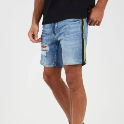 Brave Soul Denim Shorts in Blue