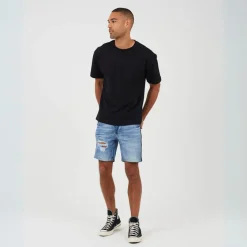 Brave Soul Denim Shorts in Blue