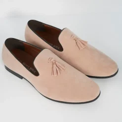 Brave Soul Faux Suede Loafer in Pink