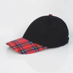 Brave Soul Mens Print Cap With Contrast Stripe in Black
