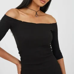 Brave Soul Mini Dress in Black