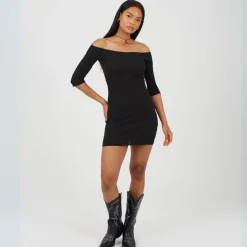 Brave Soul Mini Dress in Black
