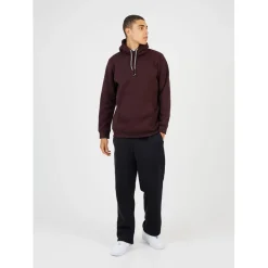 Brave Soul Regular Fit Cross Over Hooded Sweatshirt in Red