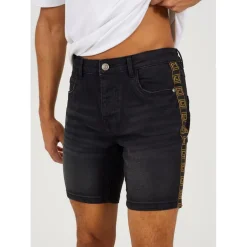 Brave Soul Shorts With Side Seam Detail in Grey