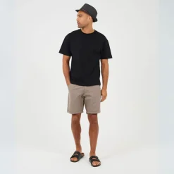 Brave Soul Trilby Hat With Contrast Tape Detail in Black