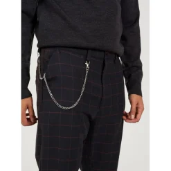 Brave Soul Trouser With Chain in Black