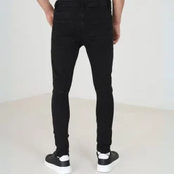 Brave Soul Wash Biker Jeans in Grey