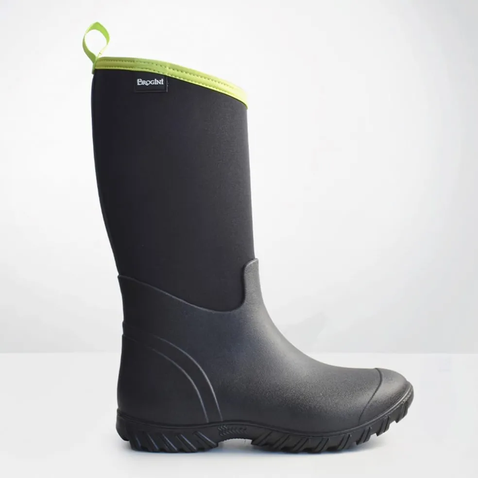 Brogini Belmont Waterproof Mid Calf Muck Boots in Black