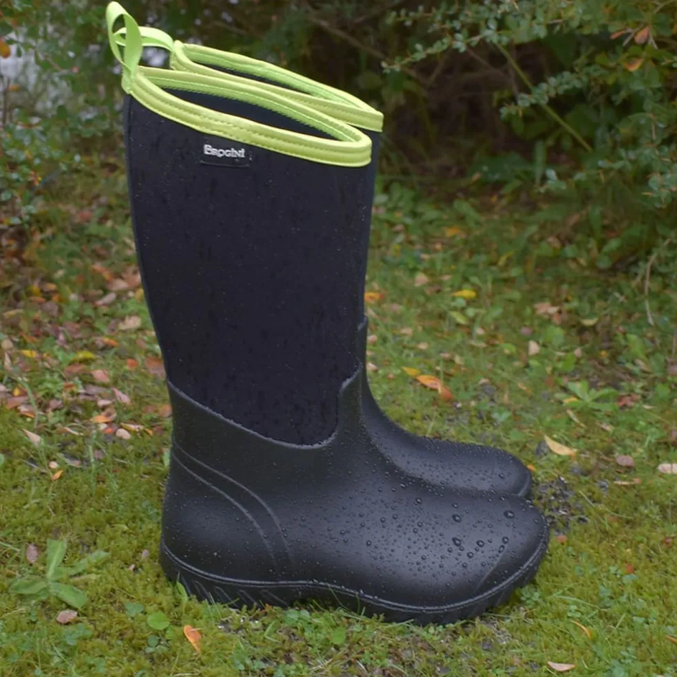 Brogini Belmont Waterproof Mid Calf Muck Boots in Black