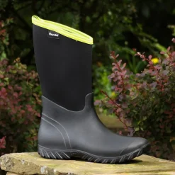 Brogini Belmont Waterproof Mid Calf Muck Boots in Black