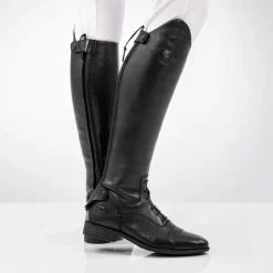 Brogini Como Laced Front Long Riding Boots in Black