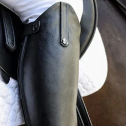Brogini Como Laced Front Long Riding Boots in Black