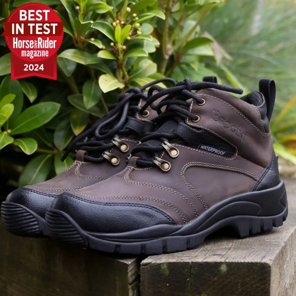 Brogini Montiere Heavy Duty Waterproof Yard Boots in Brown