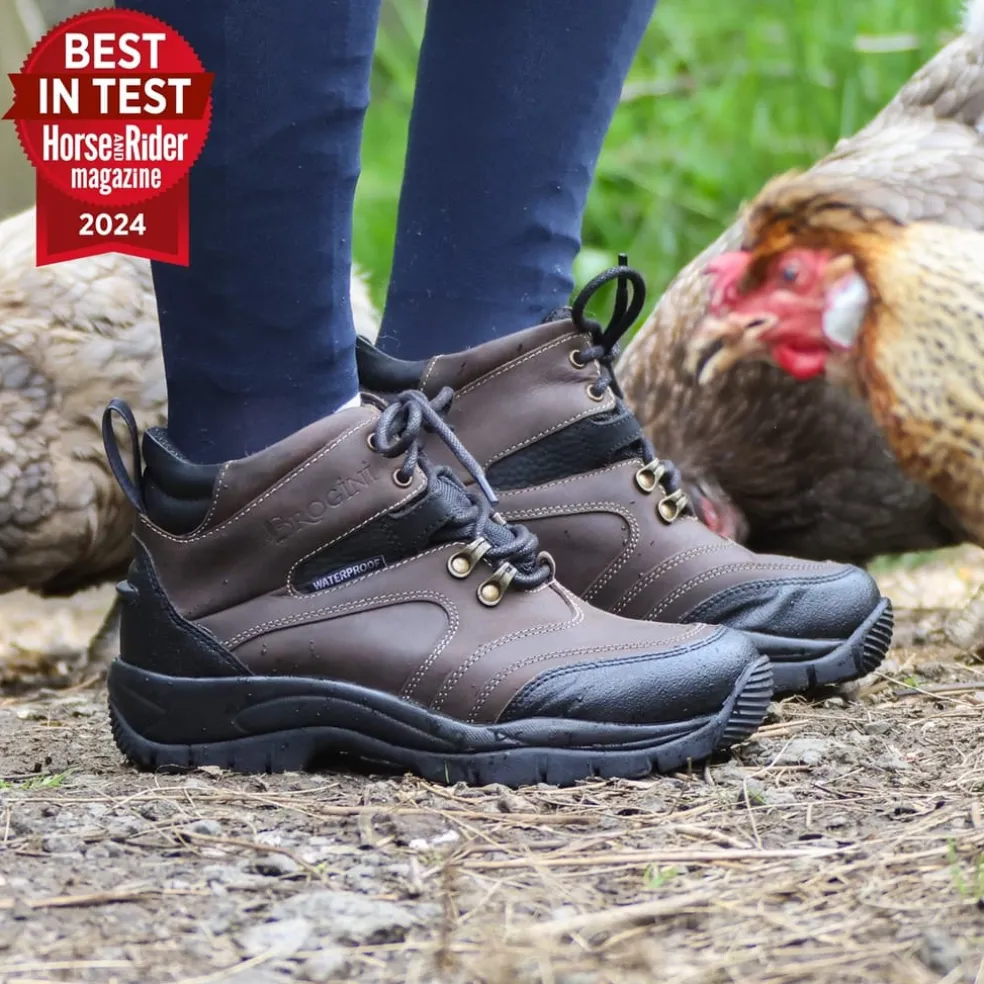 Brogini Montiere Heavy Duty Waterproof Yard Boots in Brown