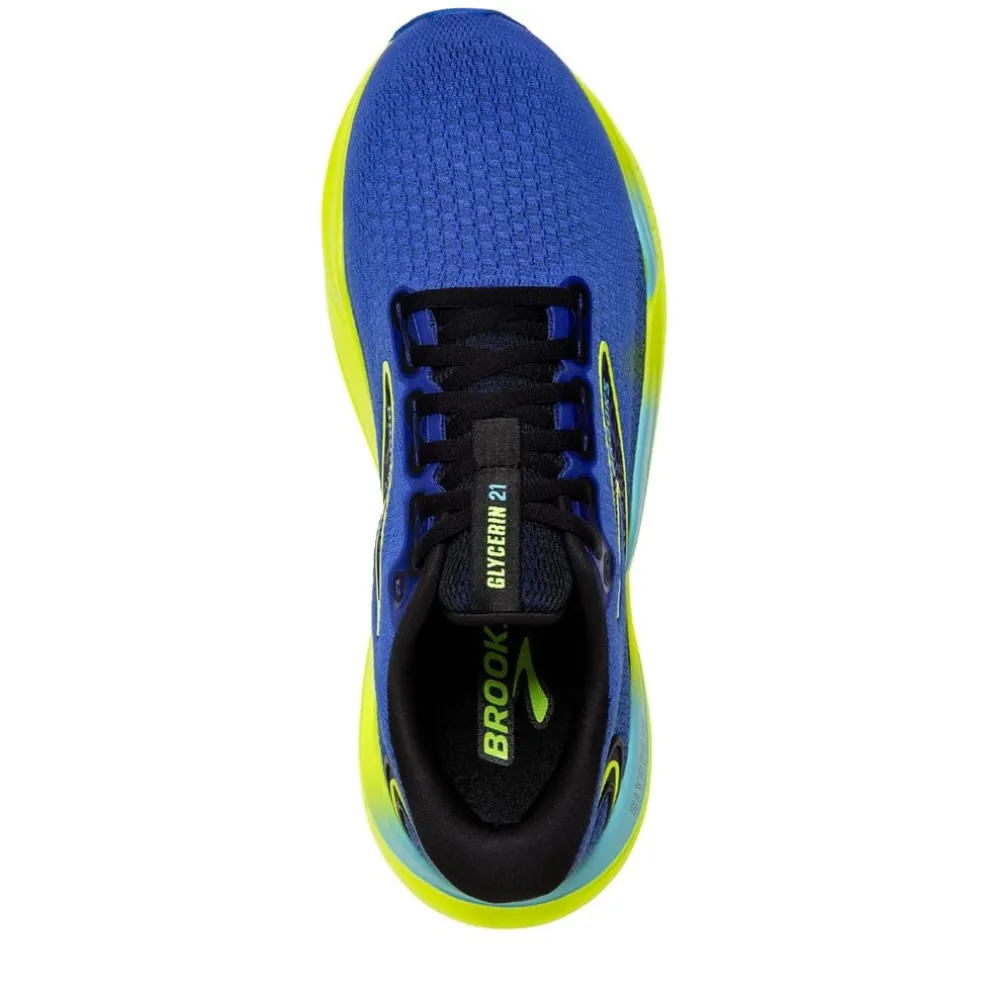 Brooks Mens Glycerin 21 Running Shoes in Blue