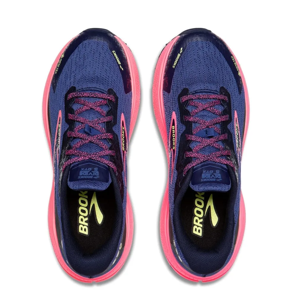 Brooks Womens Divide 5 GorE-Tex Running Shoes in Grey