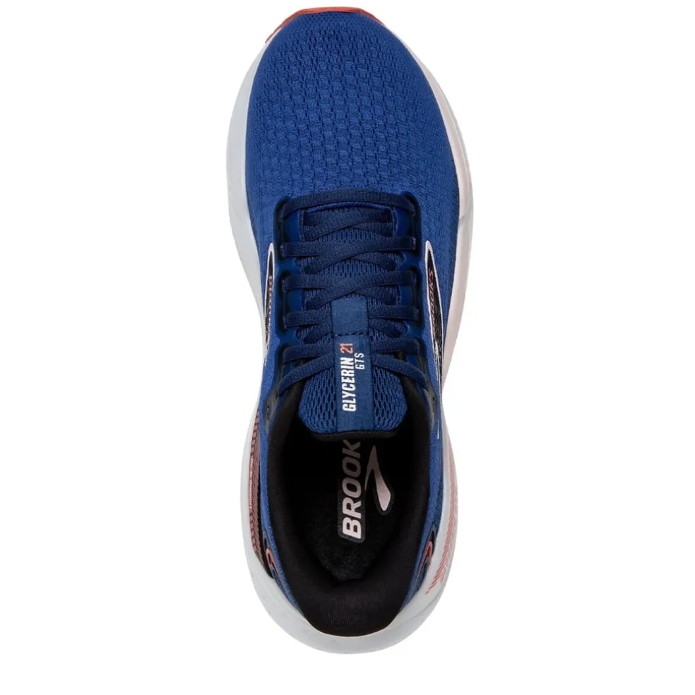 Brooks Womens Glycerin Gts 21 Running Shoes in Blue
