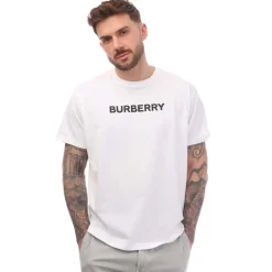Burberry Harriston Logo Print T-Shirt in White