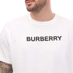 Burberry Harriston Logo Print T-Shirt in White