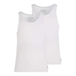 Calvin Klein 2 Pack of Lounge Tank Tops in White