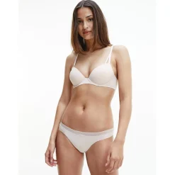 Calvin Klein Demi Bra in Beige