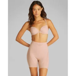 Calvin Klein Firm Thigh Slimmer Athletic Shorts in Nude