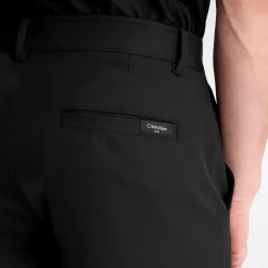 Calvin Klein Golf Logo Print Chino Bermuda Shorts in Black