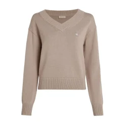 Calvin Klein Jeans Neck Pullover Sweater in Pink