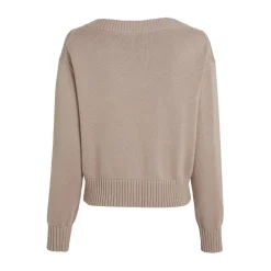 Calvin Klein Jeans Neck Pullover Sweater in Pink