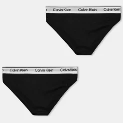 Calvin Klein Jeans Cotton Bikini Brief 2 Pack in Black