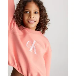 Calvin Klein Jeans Crew Sweater Juniors in Orange