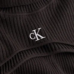 Calvin Klein Jeans In 1 Roll Neck Jumper Dress in Black