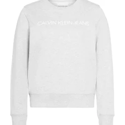 Calvin Klein Jeans Institute Logo Sweatshirt in Grey