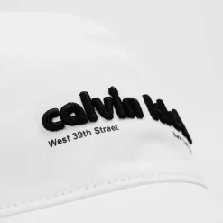 Calvin Klein Jeans Logo Cap in White